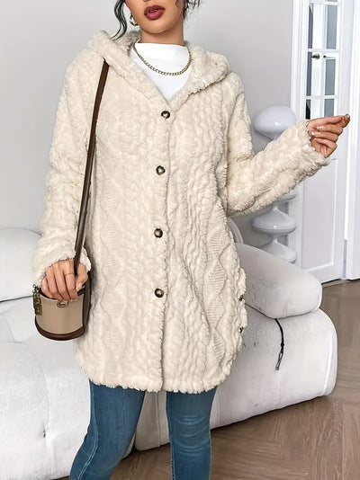 Yolante™ | Plush Hooded Cardigan