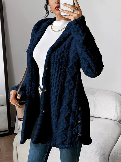 Yolante™ | Plush Hooded Cardigan