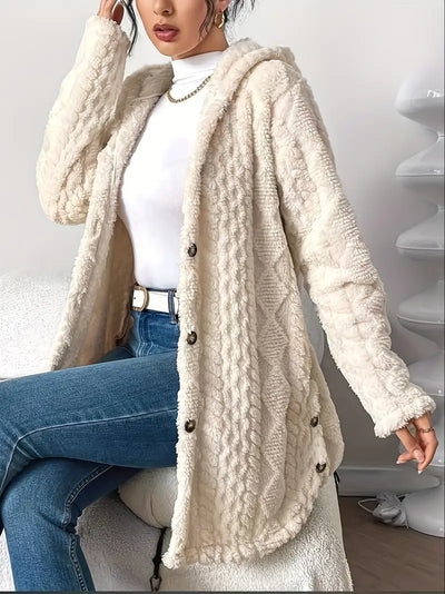 Yolante™ | Plush Hooded Cardigan