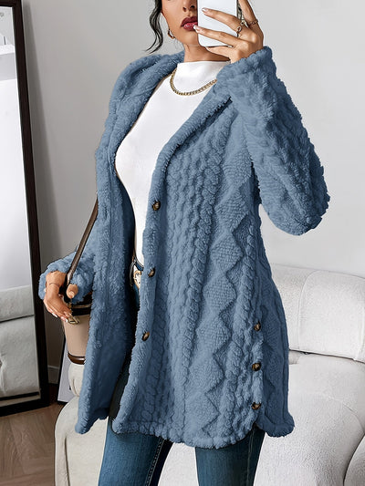 Yolante™ | Plush Hooded Cardigan