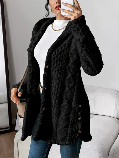 Yolante™ | Plush Hooded Cardigan