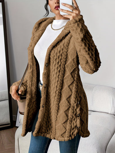 Yolante™ | Plush Hooded Cardigan