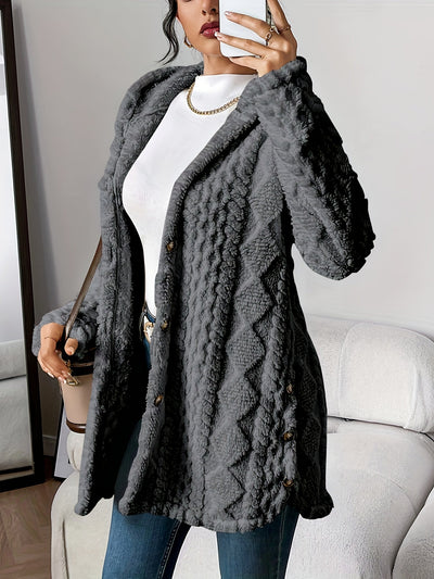 Yolante™ | Plush Hooded Cardigan