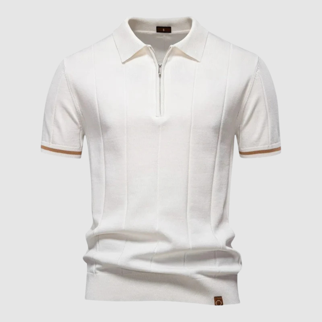 John™ | Casual Polo Shirt with Zipper in Sport Style