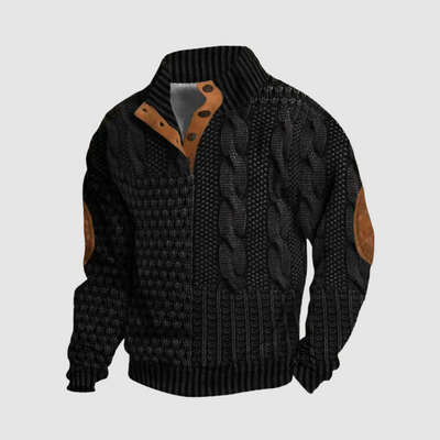 Alden™ | Patchwork Knit Sweater
